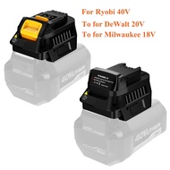 Battery Adapter RYB40DW20 RYB40MIL18 for Ryobi 40V Li-ion Battery Convert To for DeWalt 20V Battery&