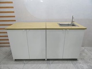 台北二手家具 推薦 ★ 流理台 廚房櫃 水槽 料理工作台 桃園 新北 二手家具【避風港】