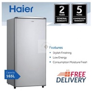 Original HAIER Mesin Peti Sejuk 1 Pintu Single Door 165L Refrigerator (HR-165H)