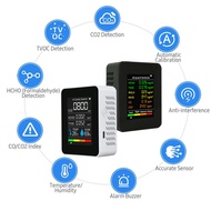 二氧化碳检测TVOC家用PM2.5便携CO质量wifi检测仪12.18/温湿度空气甲醛