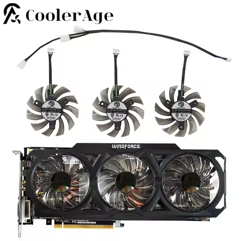Video Card Fan For Gigabyte GTX 980 760 670 580 770 760 960 560Ti R9 290X 75MM PLD08010S12HH Graphic