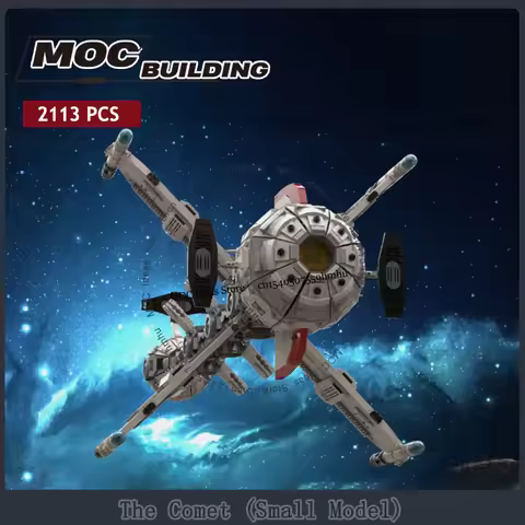 Space Comet Model MOC Building Blocks Spaceship DIY Assembled Technology Bricks Display Collection T