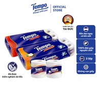 [Lot of 10 Rolls] Tempo Toipa premium toilet paper - 3 layers/4 layers, durable, safe for skin