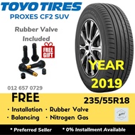 235/55R18 TOYO Proxes CF2 SUV (Installation) Made In Japan New Tyre Tires Tayar Rim Wheel 18 inch WPT NIPPON Tayar Baru