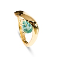 แหวนมรกตแซมเบีย Zambia Emerald Wave Ring