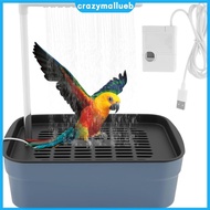 Electric Automatic Bird Bath Shower with Circulating Faucet for Budgie Lovebird [CrazyMallueb.sg]