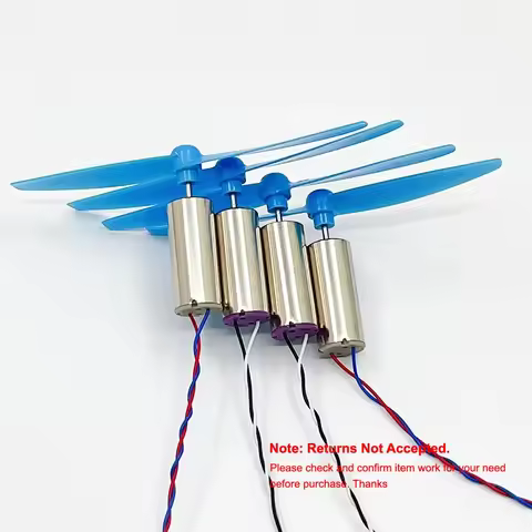 4pcs 8.5mm*20mm 8520 CW+CCW Coreless Motor with Propeller High Speed for 120 120mm DIY QX80 QX95 QX1