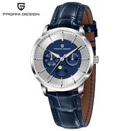 PAGANI ดีไซน์2025ใหม่นาฬิกาควอตซ์สำหรับผู้ชาย40มม. นาฬิกาสแตนเลสแซฟไฟร์ VX3HA วันที่สัปดาห์นาฬิกากีฬ