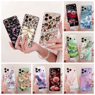 For iPhone 17 Pro Max Case A3526 Fashion Bowknot Pretty Flower Soft Silicone Clear Cover For iPhone 