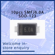 10pcs SMFJ6.0A SOD-123 6V/Unidirectional Chip TVS Surge Suppression Diode