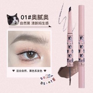 【ReadyStock】花洛莉亚眉笔双头眉笔染眉膏Flortte Eyebrow Pencil Eyebrow Color Liquid EyeBrow Tattoo Pen Waterproof E