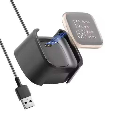 Smart Watch Charger For Fitbit Versa 2 USB Fast Charging Cable Rack