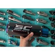 Silencer SC PROJECT carbon Blue. SC PROJECT carbon Blue silencer. Silencer SC PROJECT carbon Blue in