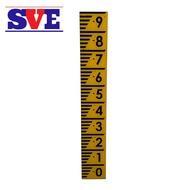 Acrylic stick / Staff Gauge plate with number 1meter