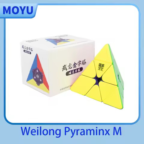 [JudyCube] MOYU Weilong Pyraminx Maglev Magnetic Magic Speed Cube Puzzle Toys Weilong Maglev Pyramid