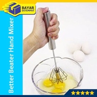 Better Beater Hand Mixer Stainless Steel Manual Egg Beater