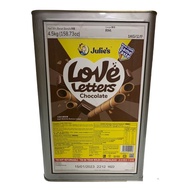 Tin Biscuit - Julie’s Love Letter Chocolate 4.5KG