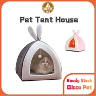Qicco Cat Bed Rabbit Ear Cat  Cave Tent Large Pet House Comfortable Dog Bed