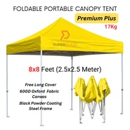 Yellow 8x8 Feet Premium Plus Quality Foldable Canopy Tent Gazebo Folding Portable Tent