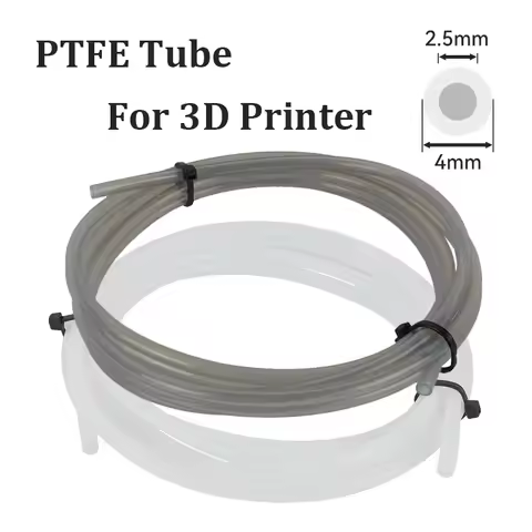2.5mm IDx4mm OD PTFE Tube Fits Direct Drive Extruder 3D Printer for for Bambu Lab A1/A1 mini/P1P/P1S