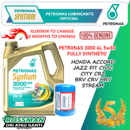 NEW ! Petronas Syntium 3000 Fully Synthetic 5W30 5W-30 Engine Oil Minyak Hitam Honda City Civic Acco