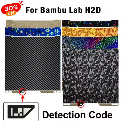 For Bambu Lab H2d Plate Build Plate with QR Code Heatbed Bambulab 350x320 H2D Bed 3d Printer Accesso