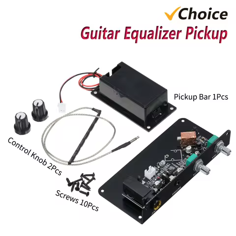 Guitar Pickup Silent Guitar Equalizer Pickup with Tone Volume Control Knob for Luthier DIY Parts Pic