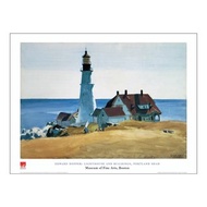 【原版海報】Edward Hopper : Lighthouse & Buildings