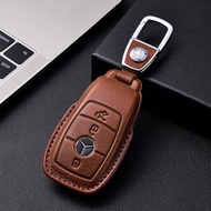 2022 Mercedes-Benz A-Class Key Cover Genuine Leather A200L180 Car Accessories Buckle High-End 21 Ded