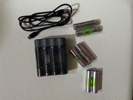 GP Recyko NiMh 2600mAh 1.2V 充電池 6 粒 連充電器