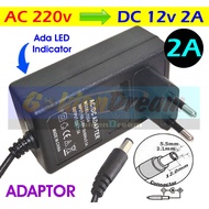 DC 12v 2A Adapter in: 220V AC Power Supply 2.1x5.5mm LED CCTV Adapter