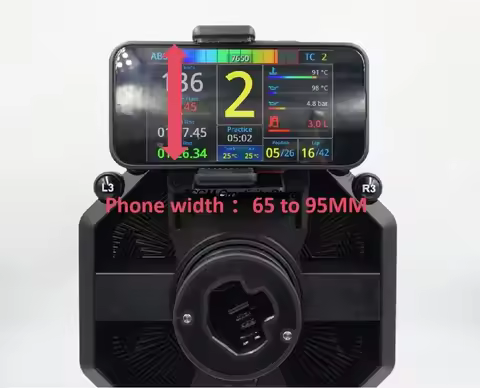 For Thrustmaster T598 Steering Wheel Base Racing Dashboard Universal Adjustable Phone Holder Mount S