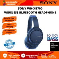 Sony WH-XB700 Extra Bass Wireless Bluetooth Over-Ear Headphones with Google Asistant + Alexa - Blue/Black