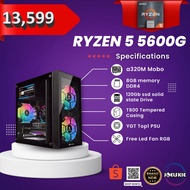 2025Ryzen 5 5600G Gaming Computer Desktop Full Set 8GB DDR4 RAM Radeon Vega 7 Graphicscod