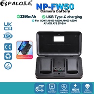 Palo NP-FW50 Camera Battery Multifunction Charger for Sony A6400 A6300 A6000 A5000 A7 A7R A7S ZV-E10