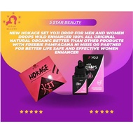 HOKAGE SET YOJI WildDrops For Men AND Women Drops Wild Enhancer With Freebie Pampagana ni Misis or P