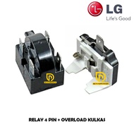 4 Pin Ptc Overload Relay for Lg 1 Door 2 Door Refrigerator
