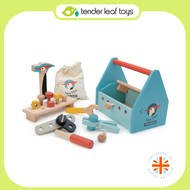 Tender Leaf Toys ของเล่นไม้ ของเล่นเด็ก กล่องเครื่องมือสำหรับช่างหนูน้อย Tap Tap Tool Box