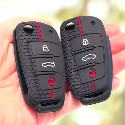 Silicone Key Case Cover Shell for Audi A4 B7 A6 C6 4f 8v A3 8p A1 A3 Accessories Auto Remote Key Hol