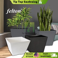 Felton Square Flower Pot 2494 Diamater 45cm Garden Deco / Pasu Bunga Berkebun Bonsai
