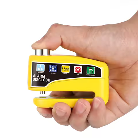 Motorcycle Alarm Wheel Disk Brake Lock Anti Theft Bicycle Alarm Disc Brake Electric Lock Waterproof 