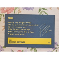 （A xian's folder） 【Ready To Send】 Peniel BTOB 2021 Season's Greetings Greeting Card Postcard