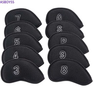 ASBOYSS Golf Club Cover Sports 10pcs Golf Head Cover Neoprene Protective Cover With Number Design 3,