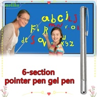 MOLIHA Baton, Lightweight Multi-functional Pointer Pen, Silver Pointer Tool Telescopic Ballpoint Pen