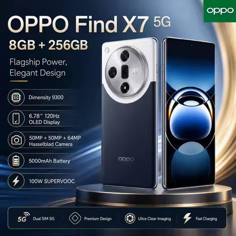 2026 new OPPO Find X7 5G Smartphone 8GB+256GB, Dimensity 9300, 6.78" 120Hz OLED, 64MP Periscope Came