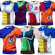 Dragon Ball Men T Shirt Homme Compression Costume Vegeta Tshirt Son Goku T-shirts Rashguard Fitness Gym Sportwear Top Tees