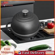 [Ueb]24CM Enameled Bread Pan with Lid Round Dutch Oven Pot Non-Stick Sourdough Bread Baking Pot for 