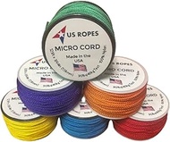 6 Pack Tactical Nylon Micro Cord 1.18mm X 125ft Lightweight Braided Cord (3/64" Diameter) on Spool C