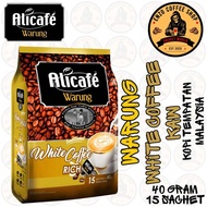 ALICAFE WARUNG WHITE COFFEE KAW TRADITIONAL INSTANT COFFEE DRINK / 15 STICKS / 40 GRAM @ TRIPLE SACH