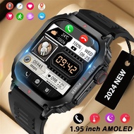 Military Smart Watch for Men Heart Rate IP68 Waterproof Watches Bluetooth Call Smartwatch GPS Motion Trajectory Android IOS 2024